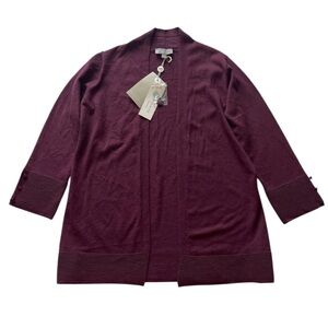 Stitch Fix Evolution Purple Cardigan Open Front Size S NWT